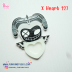 X Heart 127 Lute Mold