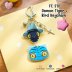 FE 348 Demon Hunter Tiger+ Bird Keychain