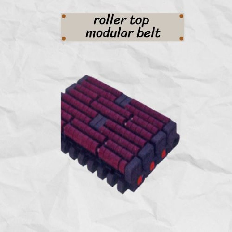 สายพานโมดูลาร์แบบโรลเลอร์บน Roller top modular belt